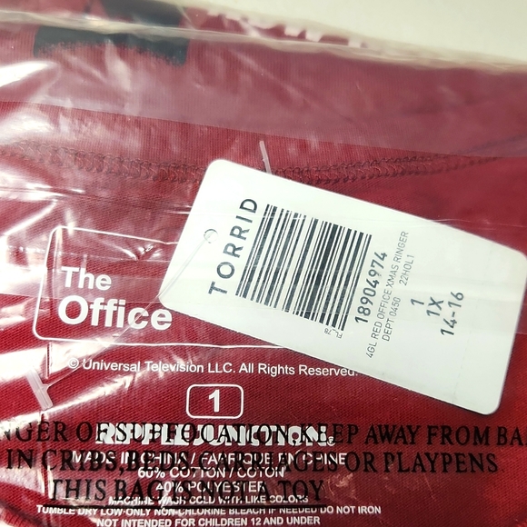 ❤️NWT VINTAGE TORRID TEE THE OFFICE MICHAEL SCOTT FUNNY CHRISTMAS HOLIDAY SHIRT - Picture 5 of 9